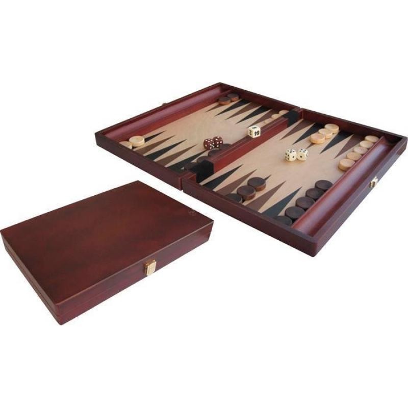 Ingelegde Backgammon Koffer - 35 x 24 cm
