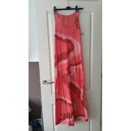 maxijurk maxidress zalm