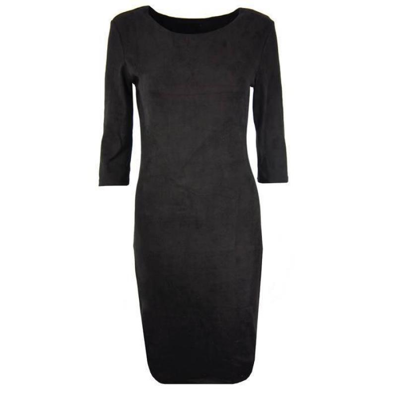 Suede Dress Black - Jurken & Rokken