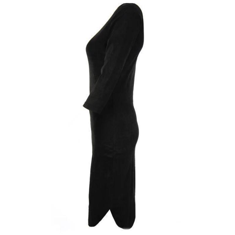 Suede Dress Black - Jurken & Rokken
