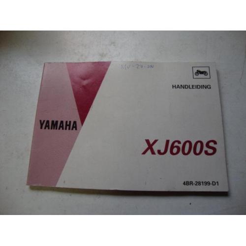 Yamaha XJ600S Handleiding (origineel)