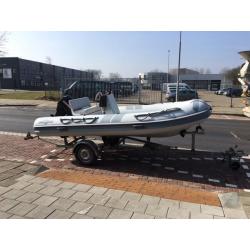 Gommonautica G43 rib met Evinrude 50 PK.