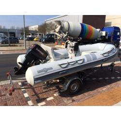 Gommonautica G43 rib met Evinrude 50 PK.