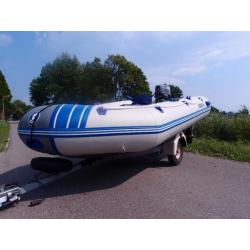 Talamex 350 rubberboot incl. Yamaha 5 pk en trailer