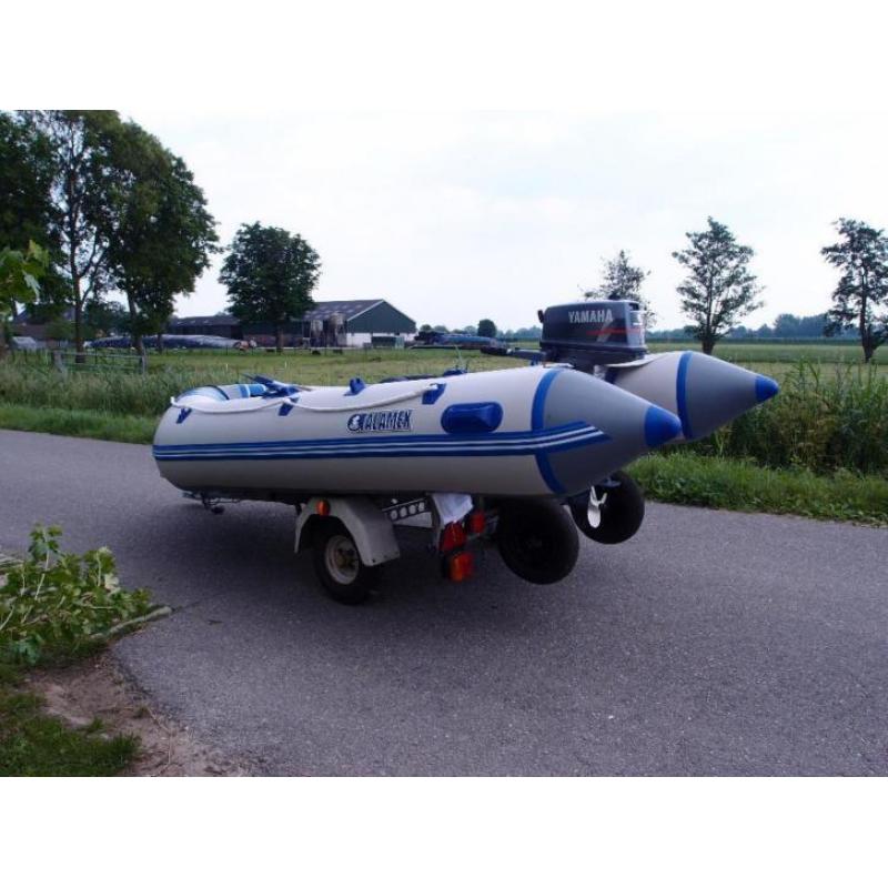 Talamex 350 rubberboot incl. Yamaha 5 pk en trailer