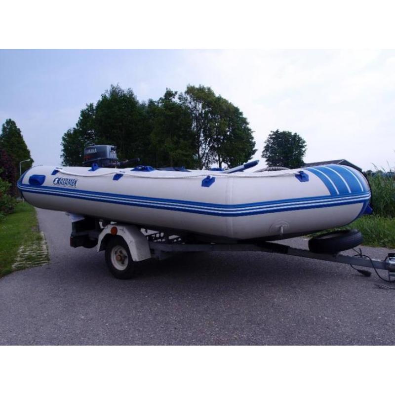 Talamex 350 rubberboot incl. Yamaha 5 pk en trailer