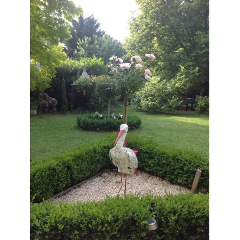 zeer groot huis met ommuurde tuin