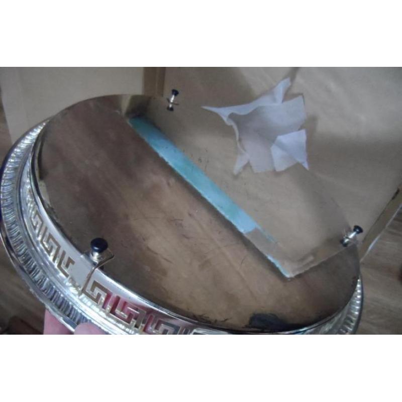 Silver plated serveerschaal van L.I. Kingsville
