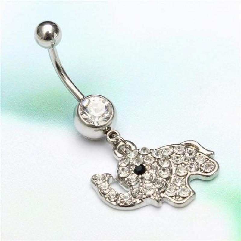 Olifant navelpiercing