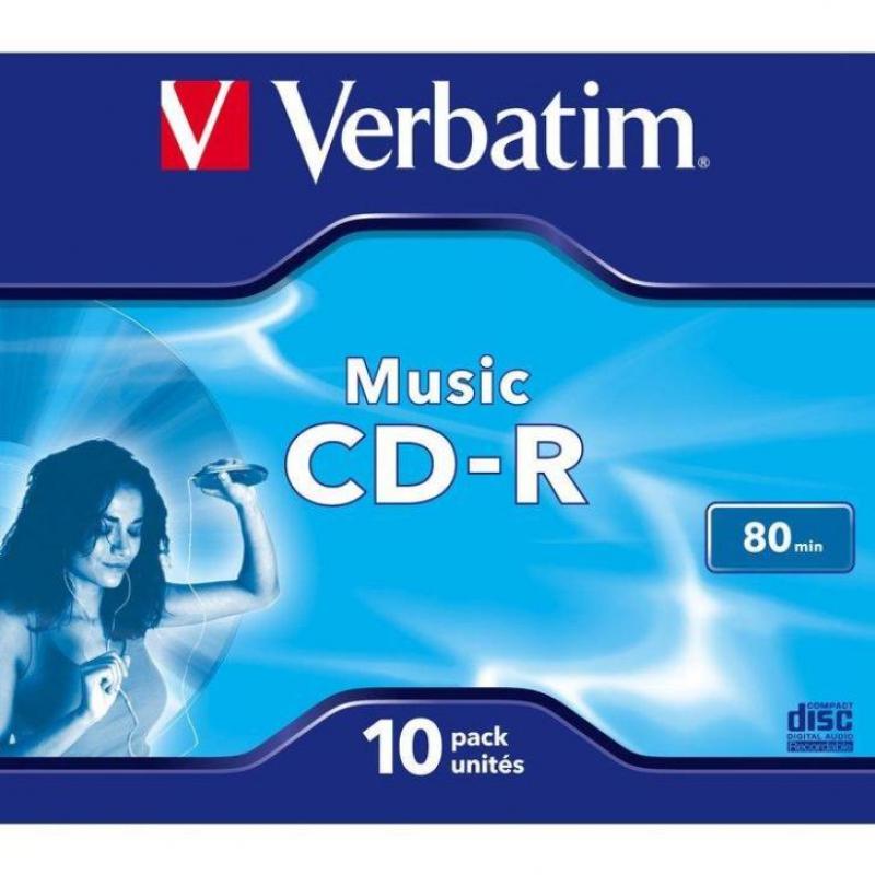 Verbatim CD-R Audio 80Min 16x JewelCase 10st