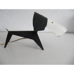 Zeldzame Tafel lamp Jean Boris Lacroix DOG LAMP vintage 50's