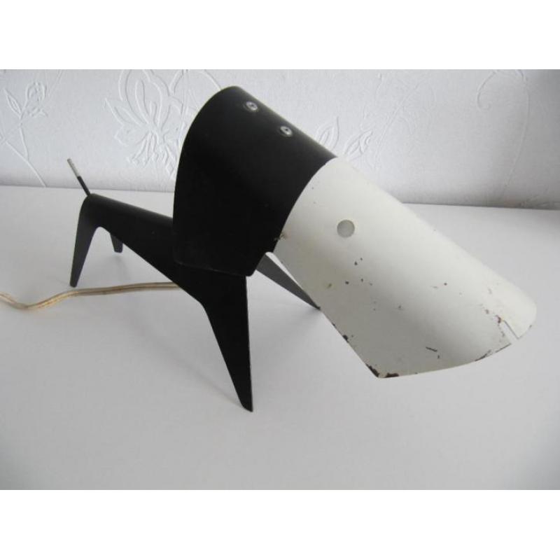 Zeldzame Tafel lamp Jean Boris Lacroix DOG LAMP vintage 50's