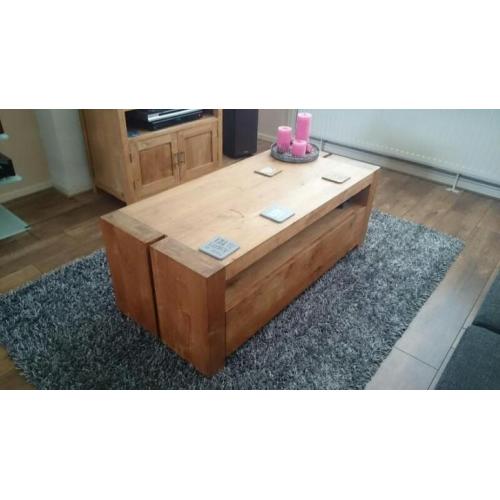 Teakhouten salontafel
