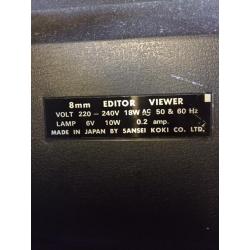 Super 8 filmeditor viewer
