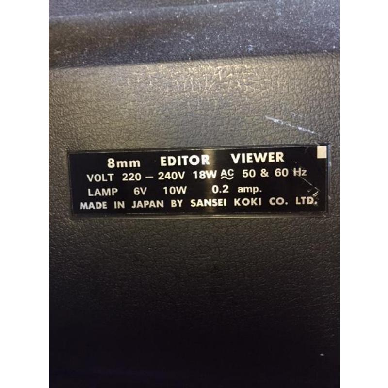 Super 8 filmeditor viewer