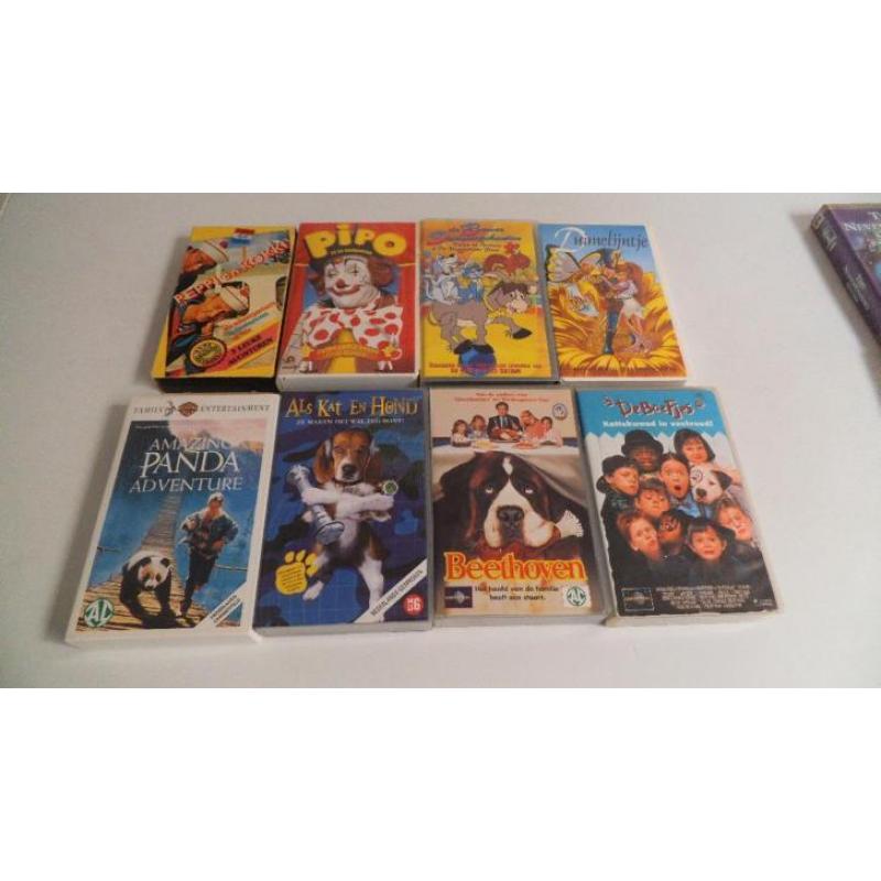 PRACHTIGE VHS VIDEOBANDEN waaronder veel disney videobanden