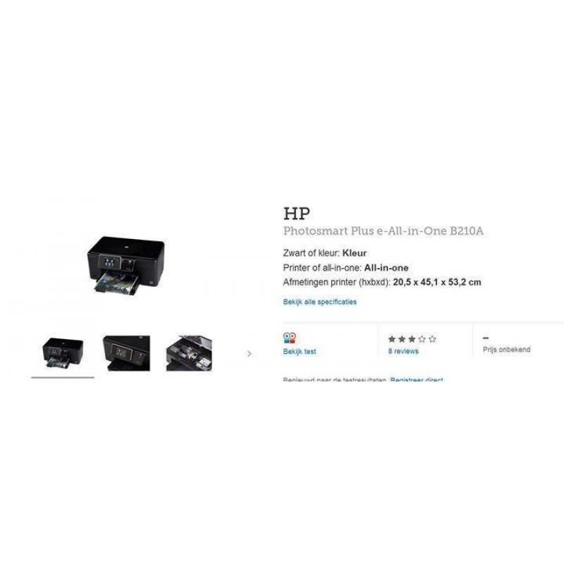 HP printer all in one b210