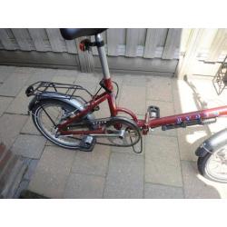vouwfiets rood in gebruikte staat merk kyoso