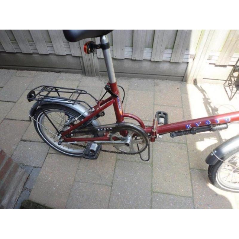 vouwfiets rood in gebruikte staat merk kyoso