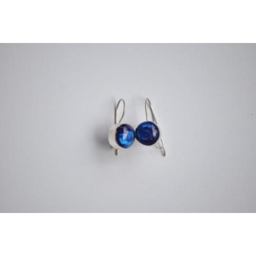 Oorbellen Blauwe zeeschelp (Sieraden - voor iedereen)