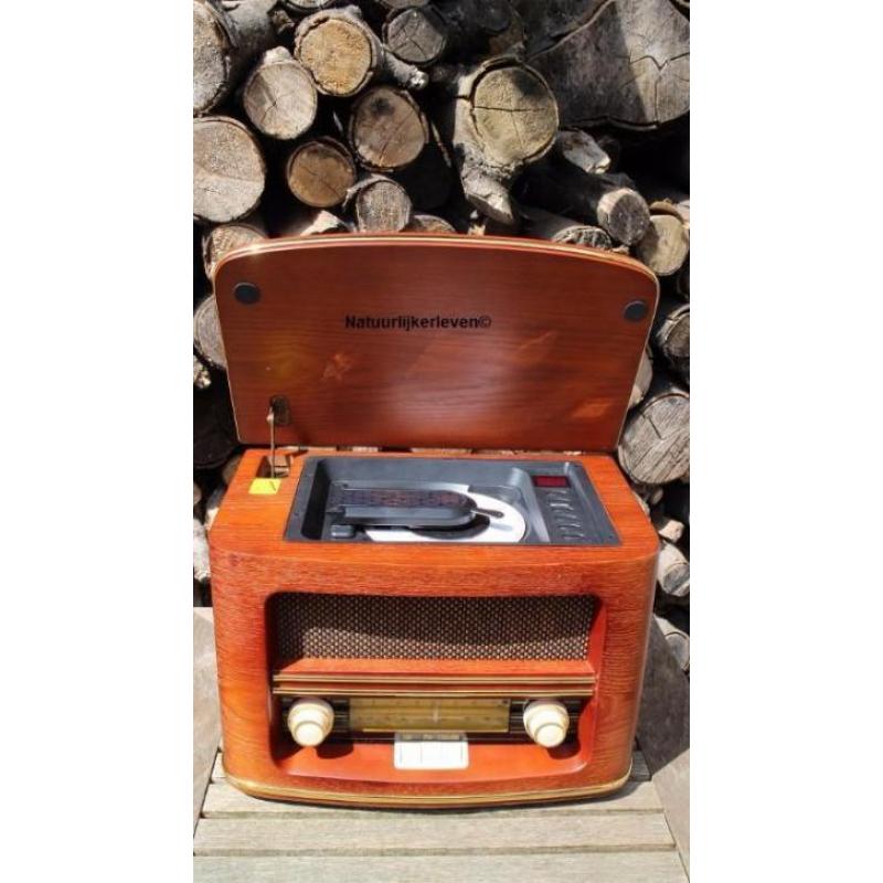 Retro radio met cd, mp3 en usb