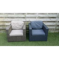 2x tuinstoel loungestoel fautuil
