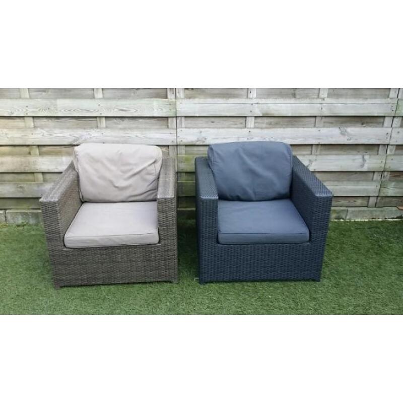 2x tuinstoel loungestoel fautuil
