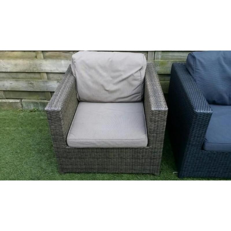 2x tuinstoel loungestoel fautuil