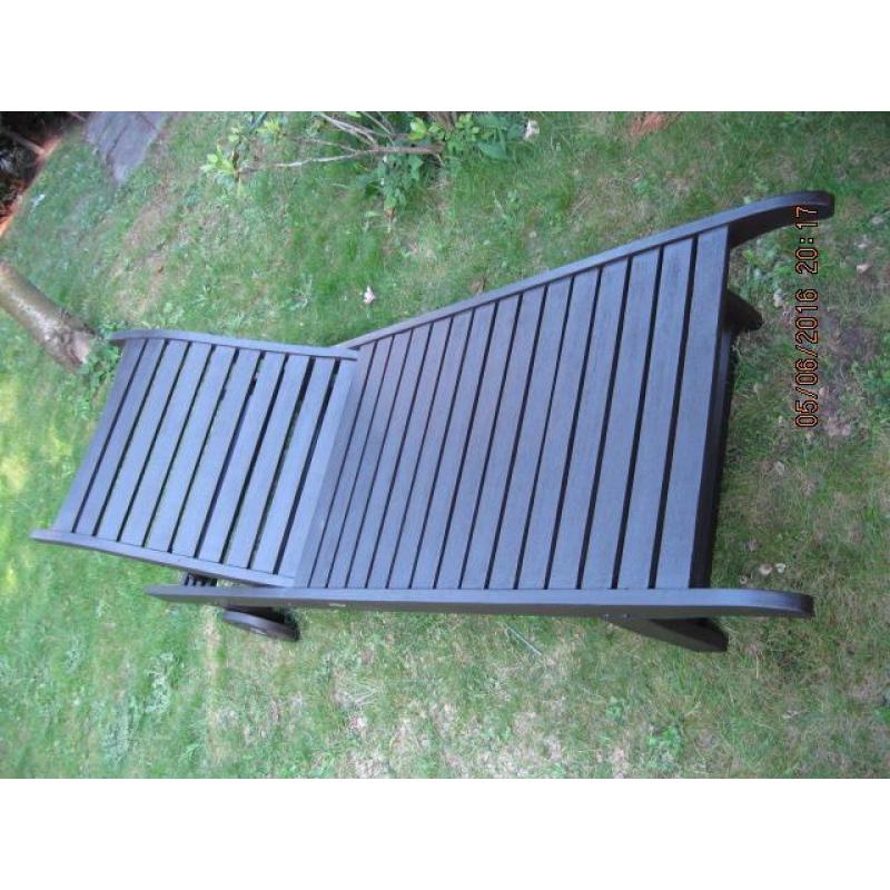 Mooie teak ligstoel scandinavian design
