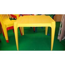Set van 8 (6xJardin) kindertuinstoelen en 1 tafel