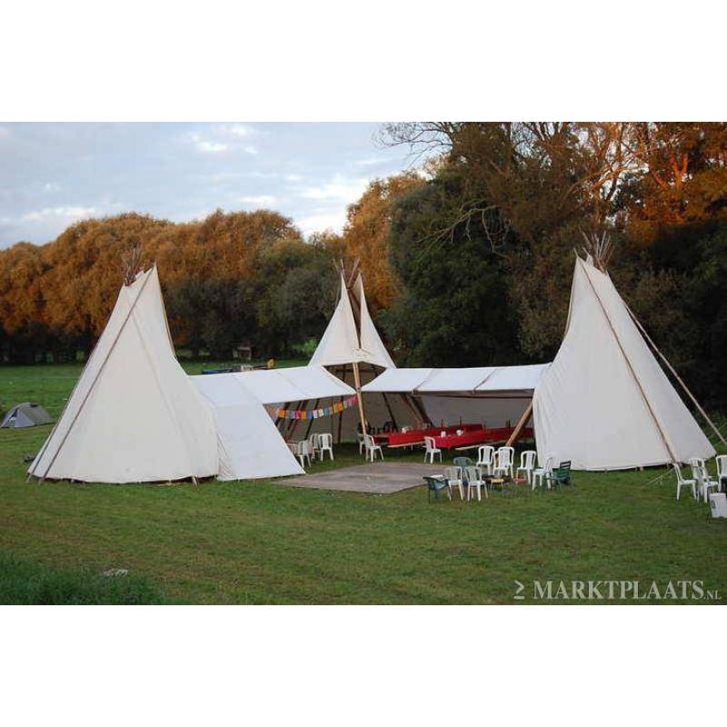Tipi, stretchtent, flextent, yurt, en meer te koop te huur