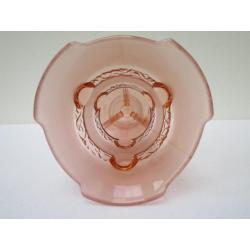 Boheems glas - vaas art deco persglas