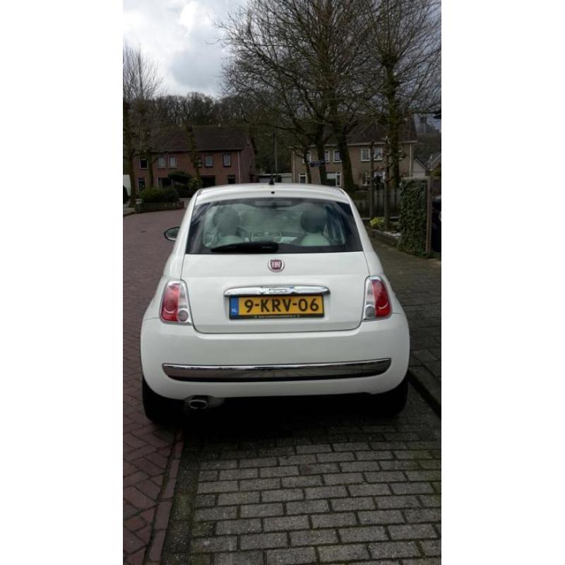 Fiat 500 1.2 Lounge 2010 Wit met Airco