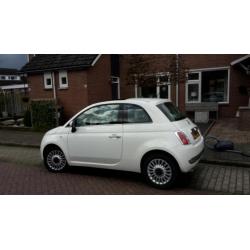 Fiat 500 1.2 Lounge 2010 Wit met Airco