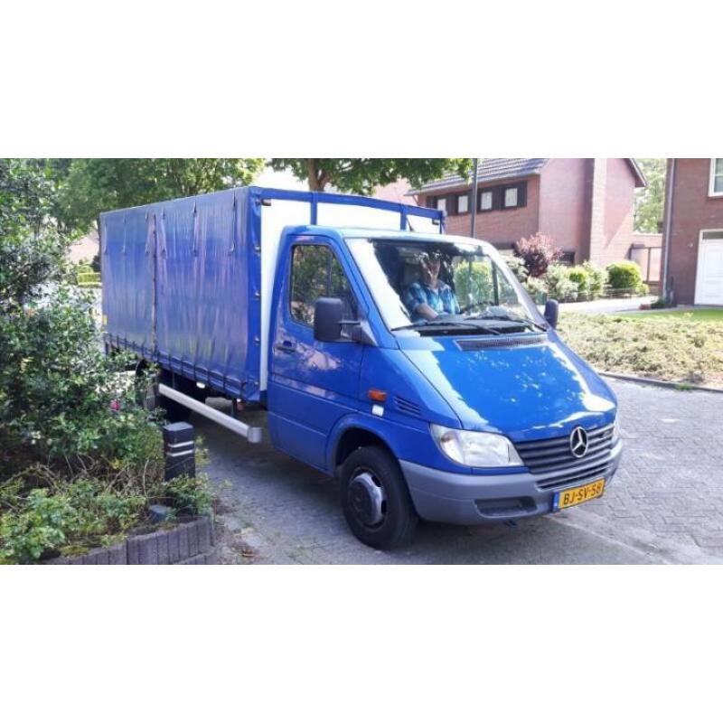 MB Sprinter 411CDI open laadbak met huif