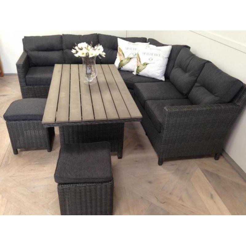 Bali Xl MB grijs, Lounge diningset ,