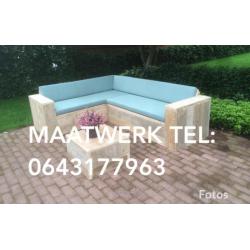 Steigerhout Hoekbank Loungeset Tuinset Hoge Korting SHOWROOM