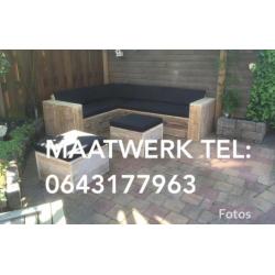 Steigerhout Hoekbank Loungeset Tuinset Hoge Korting SHOWROOM