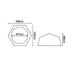 Chique Pavillon / Partytent /Campeertent. 600x520x280 cm