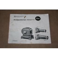 Oude handleiding Leitz Prado Porjector - Ca 1955 !!