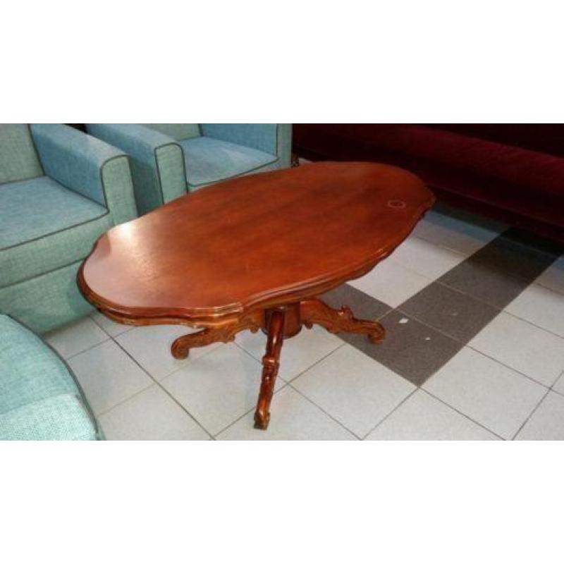 Ovalen Biedermeier salontafel