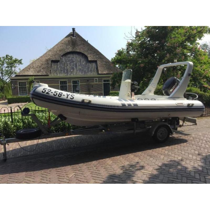 Promarine RIB met 90pk Suzuki 4 takt en trailer