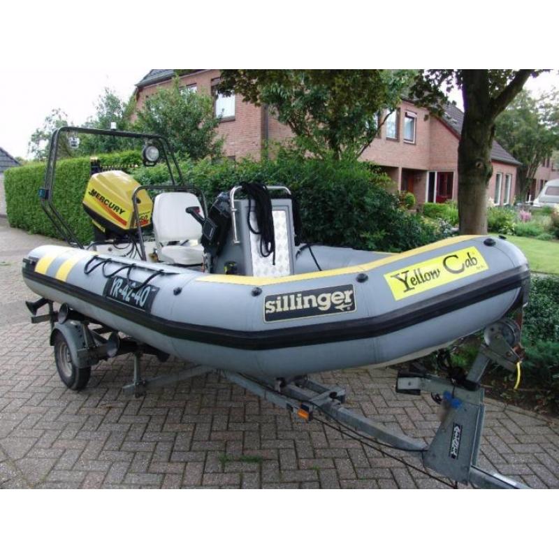 RIB rubberboot + 50 PK Mercury 2tact + Kanteltrailer.