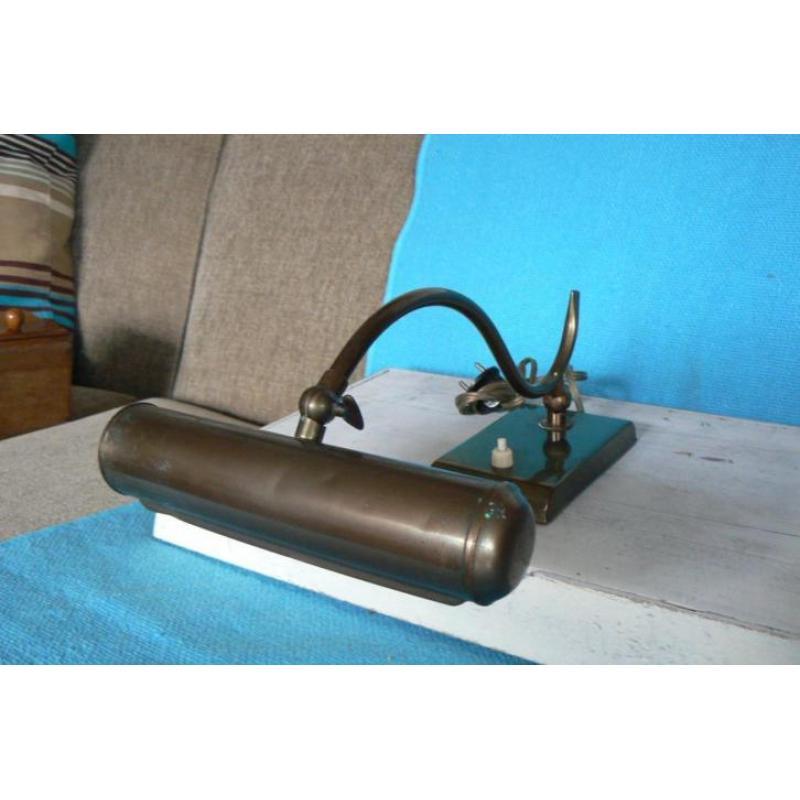 Antieke bureaulamp/pianolamp/ artdecolamp