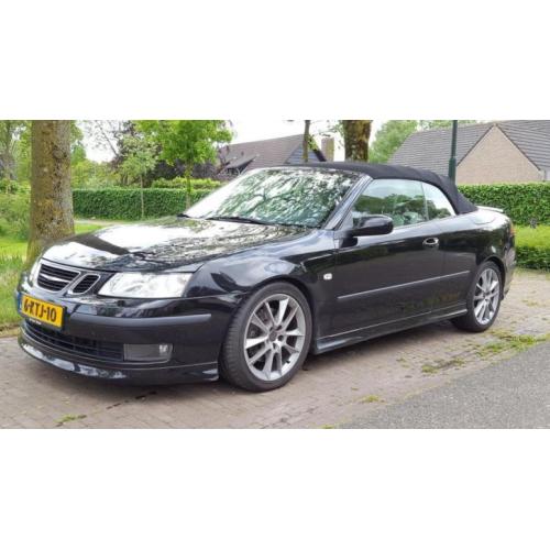 Saab 9-3 2.8 Turbo V6 Cabriolet AUT 2007 Zwart 250PK!