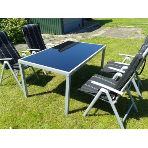 Tuinset Tafel en 4 Stoelen Tuinmeubelen