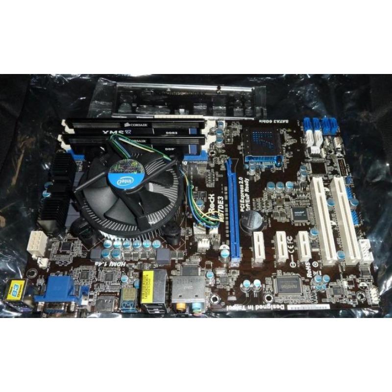 AsRock H67DE3, Intel i5 3470, 8 GB DDR3 Socket 1155 Set.