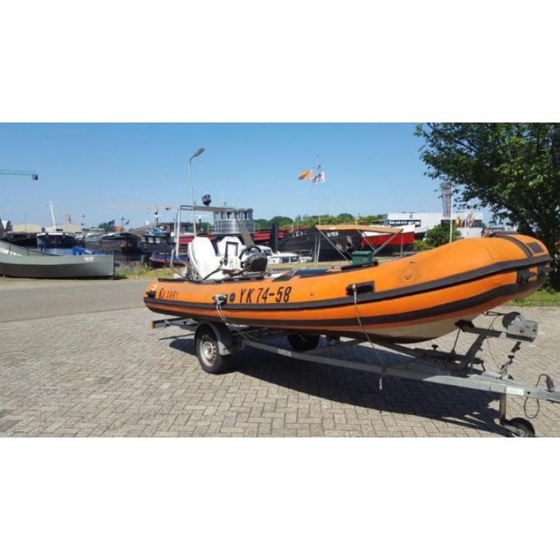 Zeewaardige rubberboot 2x 25 pk