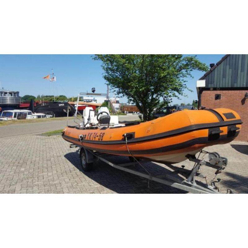 Zeewaardige rubberboot 2x 25 pk