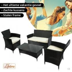 Nieuwe loungesets (rotan) nu van 599 euro voor 169 euro